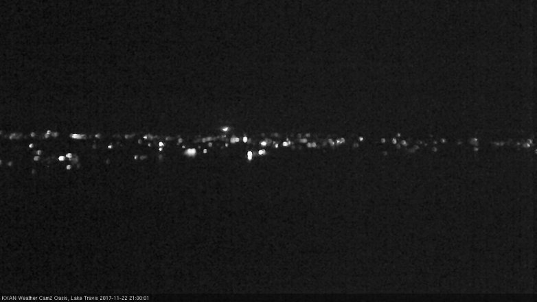 Lake Travis webcam, November 22, 2017 8:15 PM CT