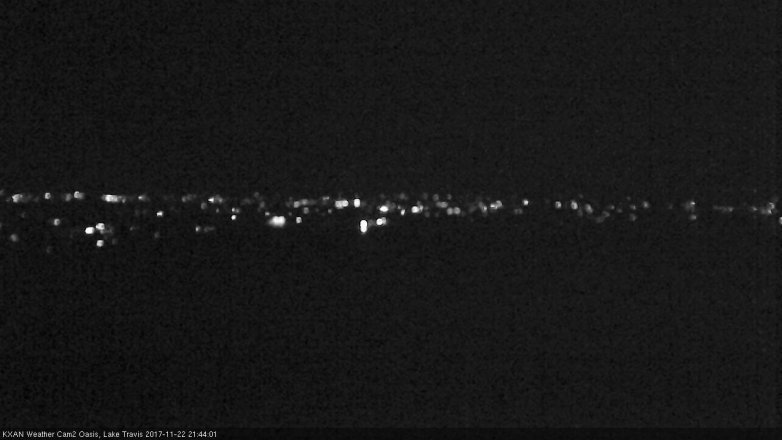 Lake Travis webcam, November 22, 2017 9:00 PM CT