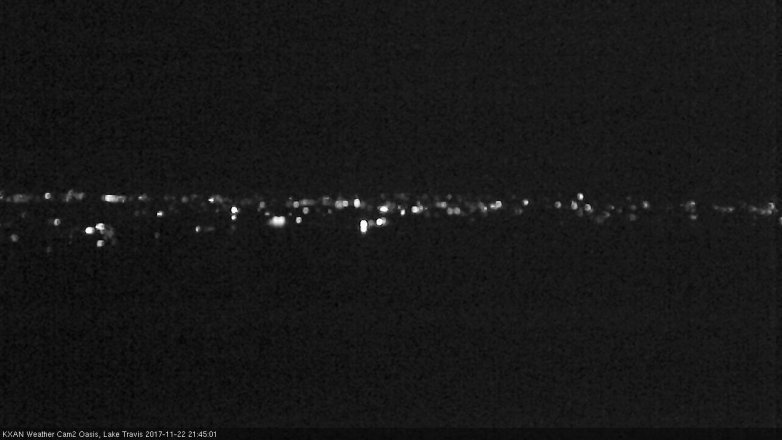 Lake Travis webcam, November 22, 2017 9:05 PM CT