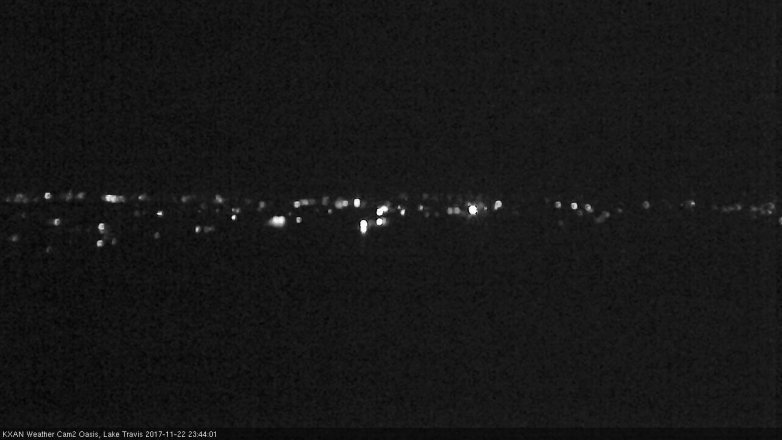 Lake Travis webcam, November 22, 2017 11:05 PM CT
