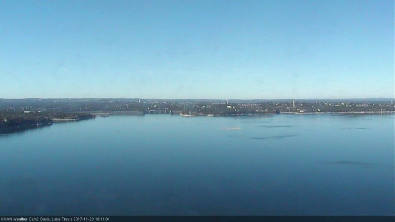 Lake Travis webcam, November 23, 2017 9:25 AM CT