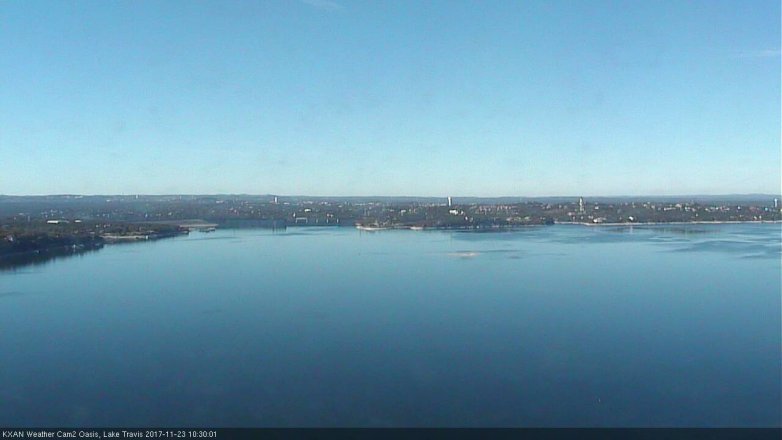 Lake Travis webcam, November 23, 2017 9:35 AM CT