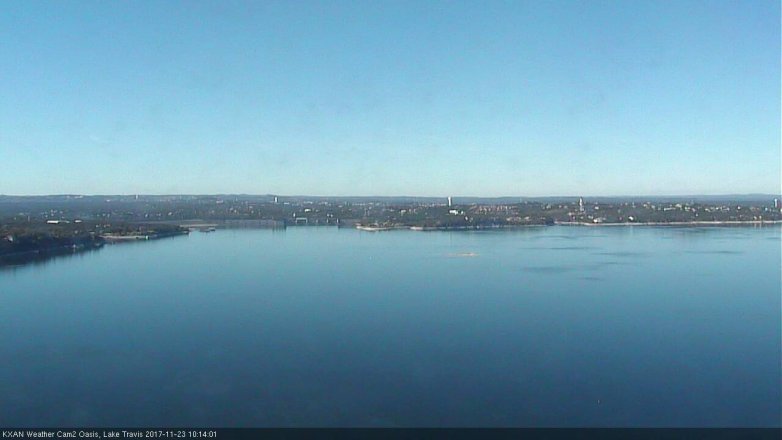 Lake Travis webcam, November 23, 2017 9:45 AM CT