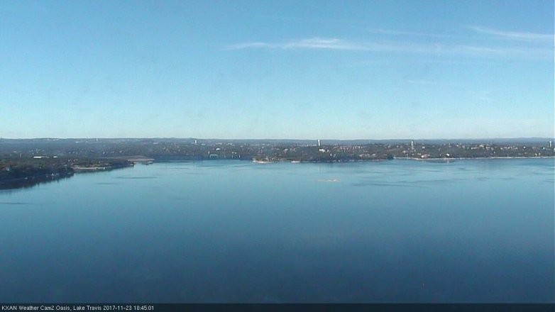 Lake Travis webcam, November 23, 2017 9:55 AM CT