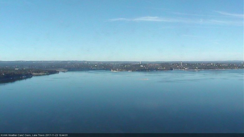 Lake Travis webcam, November 23, 2017 10:05 AM CT