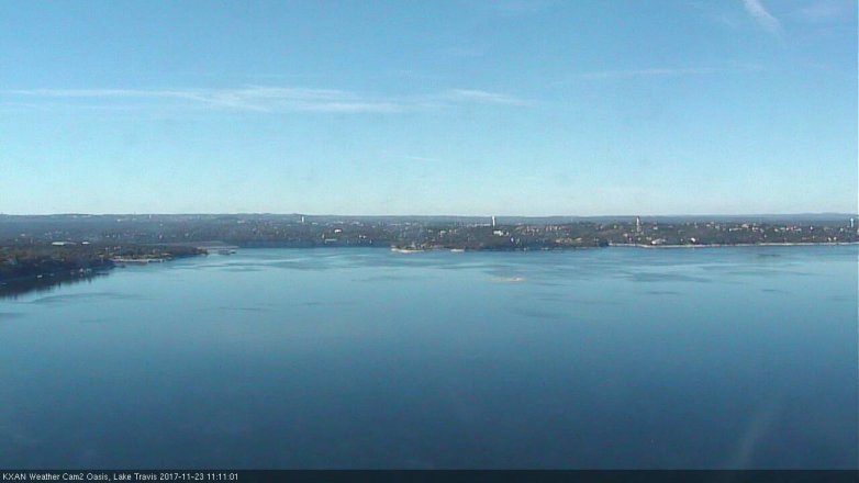 Lake Travis webcam, November 23, 2017 10:40 AM CT