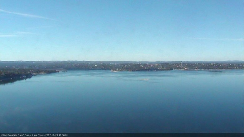 Lake Travis webcam, November 23, 2017 10:45 AM CT
