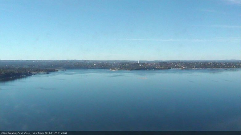 Lake Travis webcam, November 23, 2017 10:50 AM CT