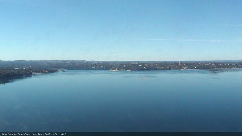 Lake Travis webcam, November 23, 2017 11:00 AM CT