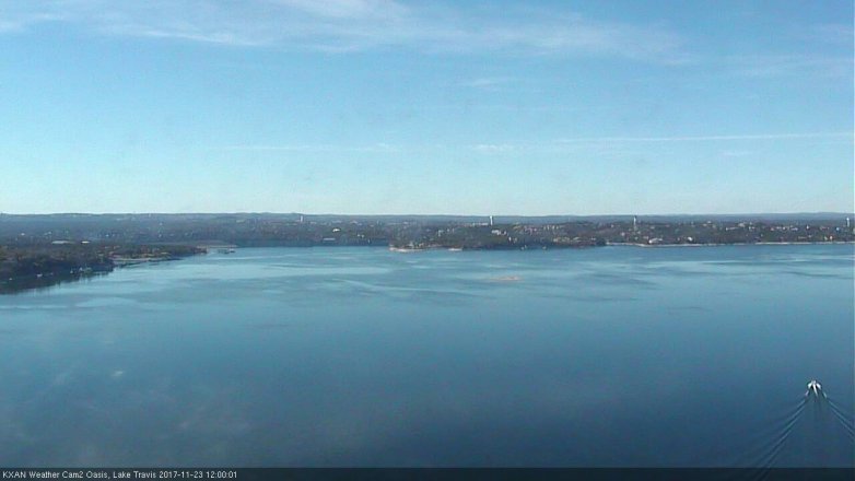 Lake Travis webcam, November 23, 2017 11:25 AM CT