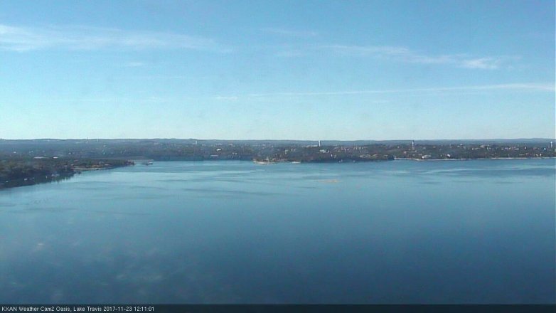 Lake Travis webcam, November 23, 2017 11:35 AM CT