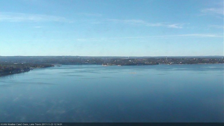 Lake Travis webcam, November 23, 2017 11:40 AM CT