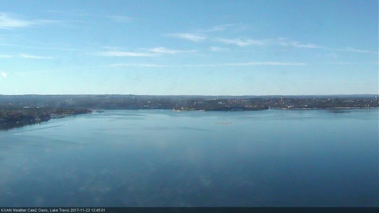 Lake Travis webcam, November 23, 2017 12:00 PM CT