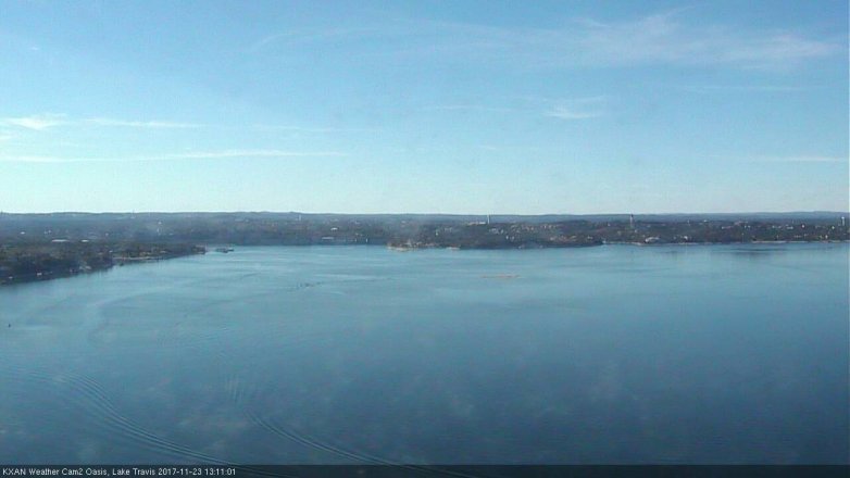 Lake Travis webcam, November 23, 2017 12:30 PM CT