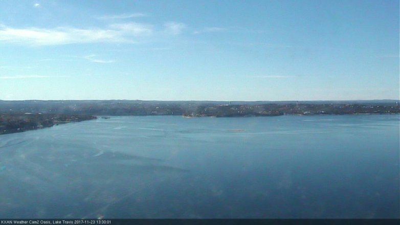 Lake Travis webcam, November 23, 2017 12:35 PM CT