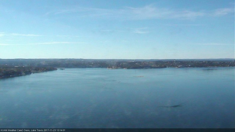 Lake Travis webcam, November 23, 2017 12:45 PM CT
