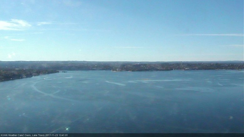 Lake Travis webcam, November 23, 2017 1:10 PM CT