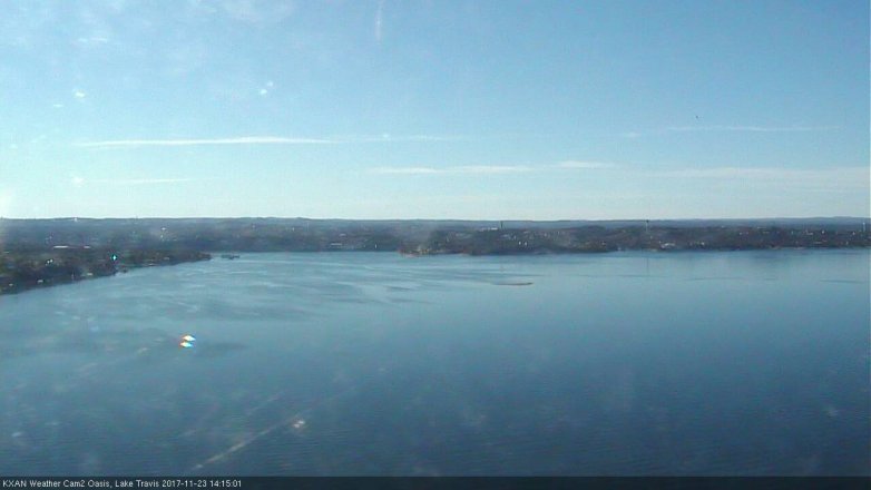 Lake Travis webcam, November 23, 2017 1:30 PM CT