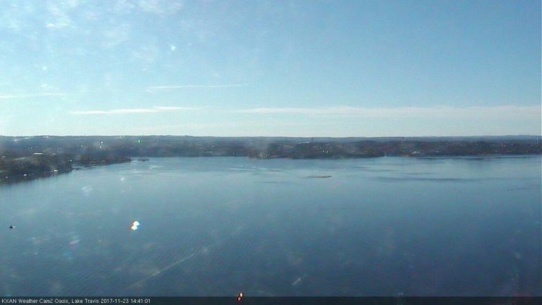 Lake Travis webcam, November 23, 2017 1:45 PM CT