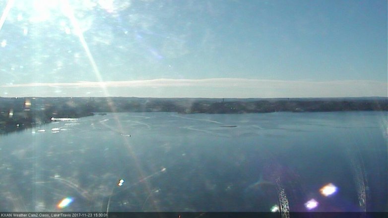 Lake Travis webcam, November 23, 2017 2:50 PM CT