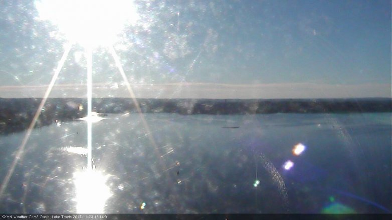 Lake Travis webcam, November 23, 2017 3:20 PM CT