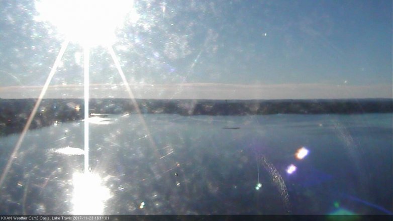 Lake Travis webcam, November 23, 2017 3:25 PM CT