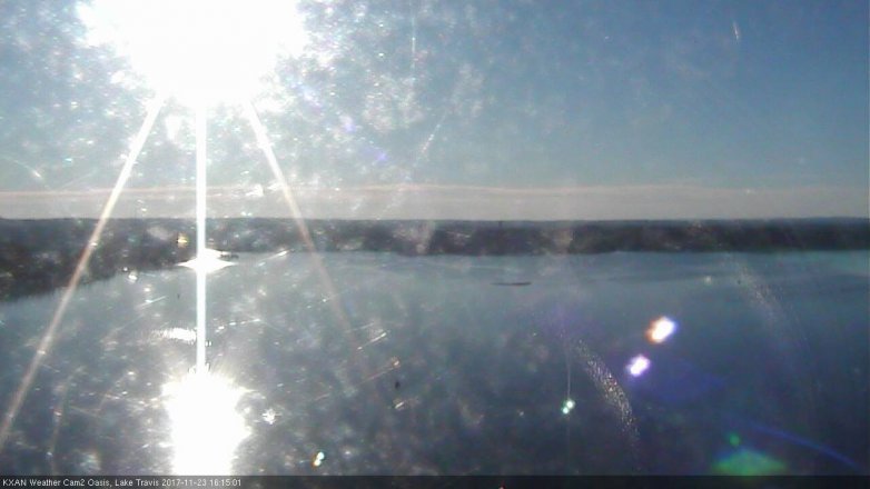 Lake Travis webcam, November 23, 2017 3:30 PM CT