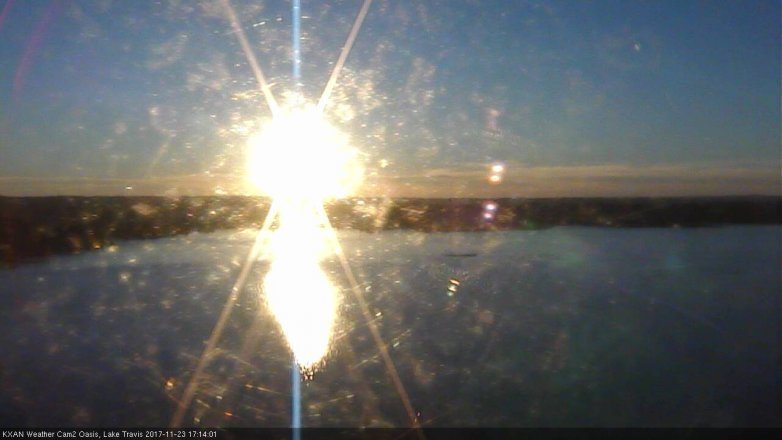 Lake Travis webcam, November 23, 2017 4:40 PM CT