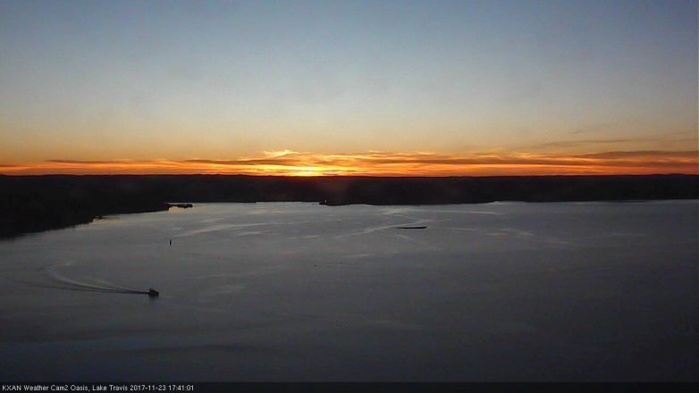 Lake Travis webcam, November 23, 2017 5:05 PM CT