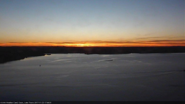 Lake Travis webcam, November 23, 2017 5:15 PM CT
