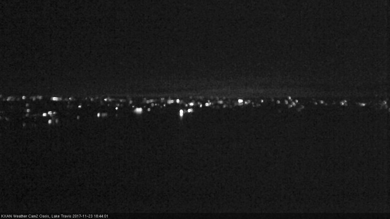 Lake Travis webcam, November 23, 2017 6:15 PM CT