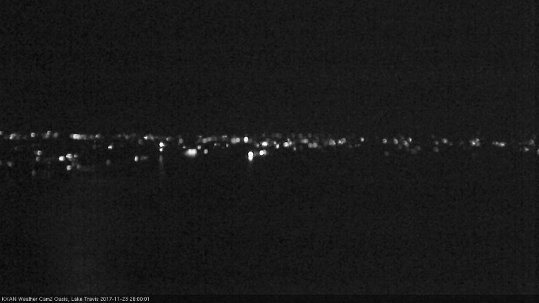 Lake Travis webcam, November 23, 2017 7:25 PM CT