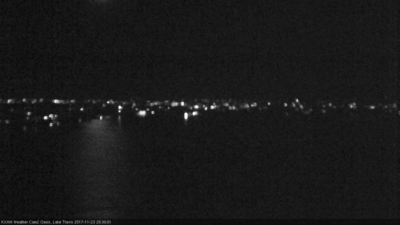 Lake Travis webcam, November 23, 2017 7:35 PM CT