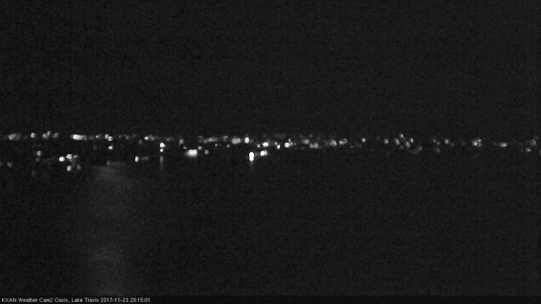 Lake Travis webcam, November 23, 2017 7:45 PM CT