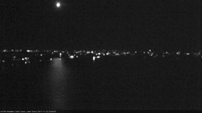 Lake Travis webcam, November 23, 2017 8:15 PM CT