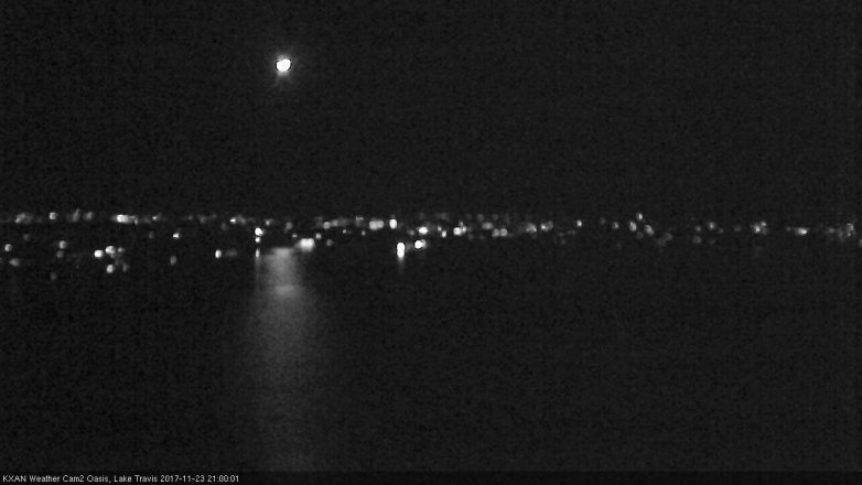 Lake Travis webcam, November 23, 2017 8:20 PM CT