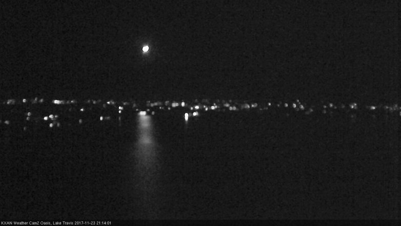 Lake Travis webcam, November 23, 2017 8:35 PM CT