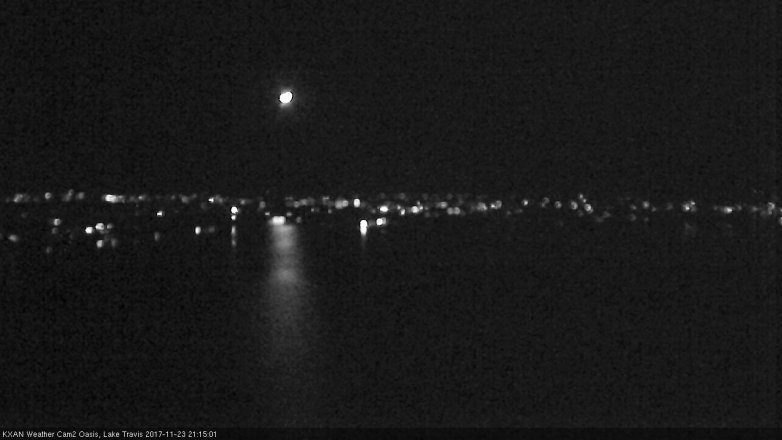 Lake Travis webcam, November 23, 2017 8:40 PM CT