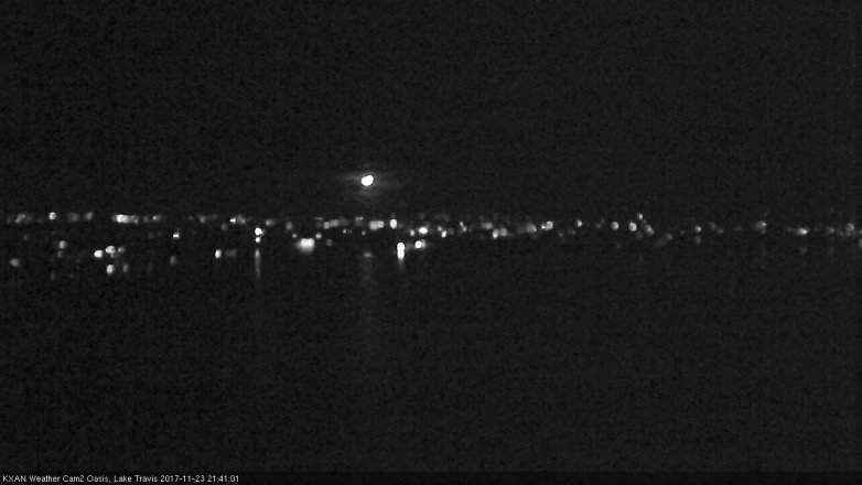 Lake Travis webcam, November 23, 2017 8:45 PM CT