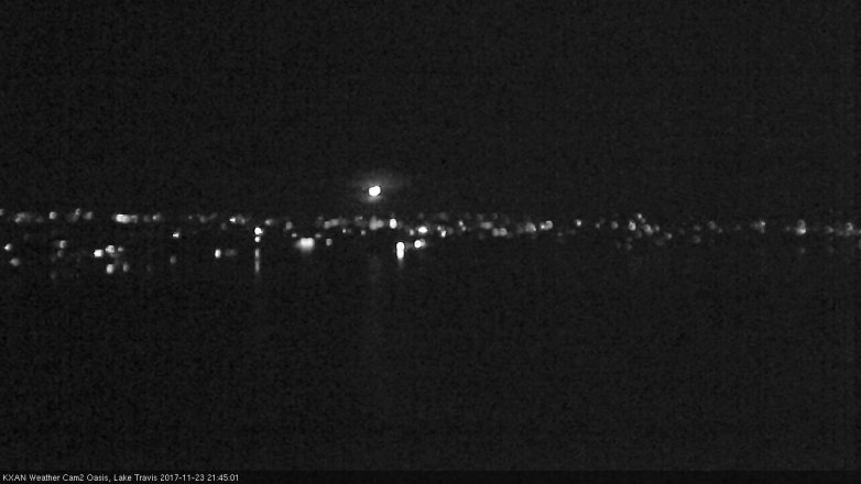Lake Travis webcam, November 23, 2017 9:15 PM CT