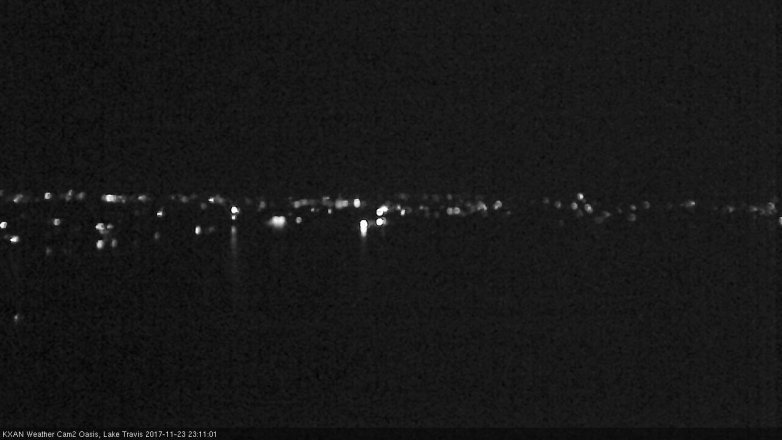 Lake Travis webcam, November 23, 2017 10:25 PM CT
