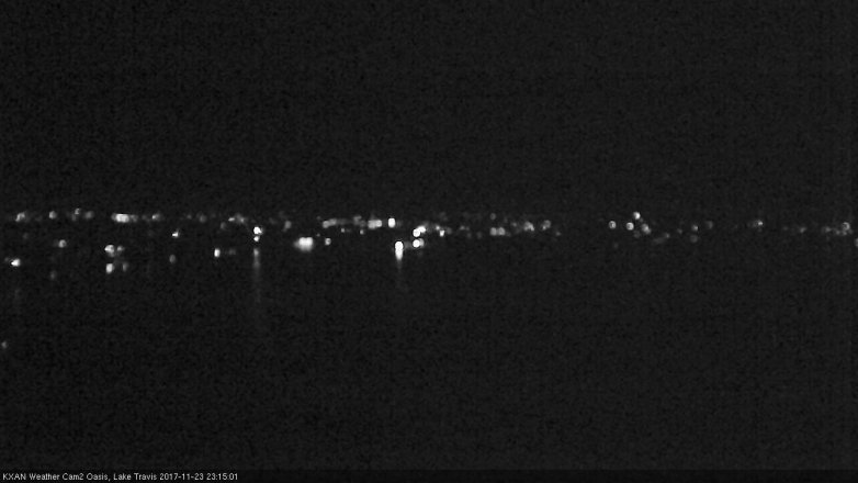 Lake Travis webcam, November 23, 2017 10:45 PM CT