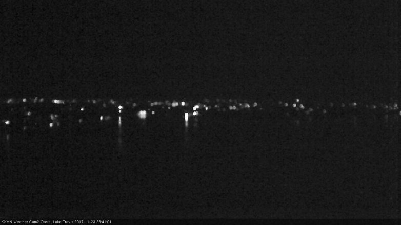 Lake Travis webcam, November 23, 2017 10:50 PM CT
