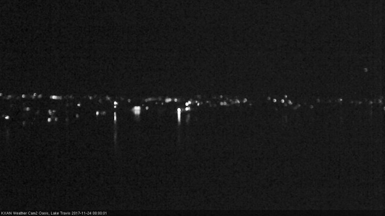 Lake Travis webcam, November 23, 2017 11:05 PM CT