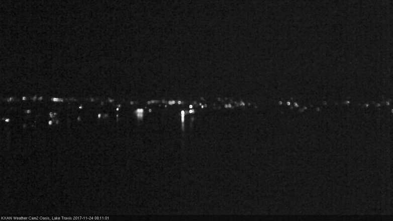 Lake Travis webcam, November 23, 2017 11:35 PM CT