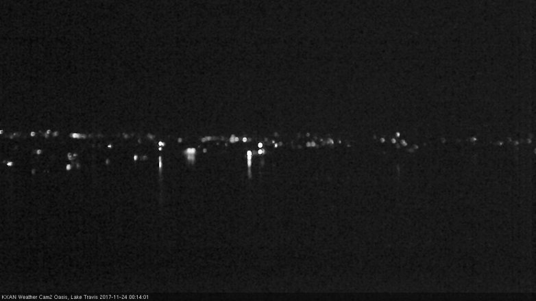 Lake Travis webcam, November 23, 2017 11:45 PM CT