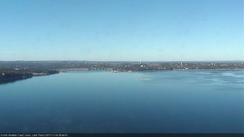 Lake Travis webcam, November 24, 2017 9:00 AM CT