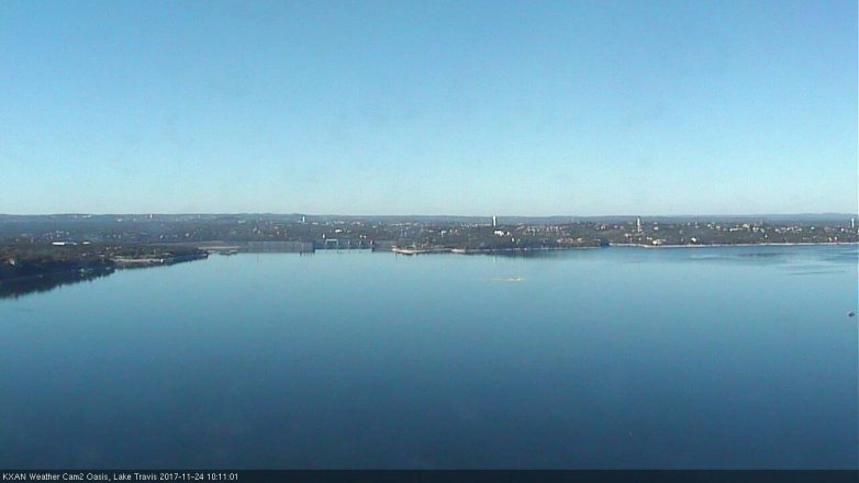 Lake Travis webcam, November 24, 2017 9:15 AM CT