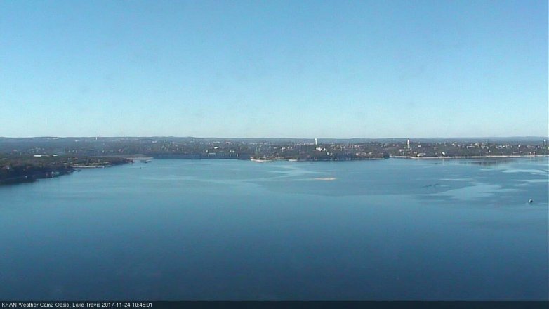 Lake Travis webcam, November 24, 2017 9:50 AM CT