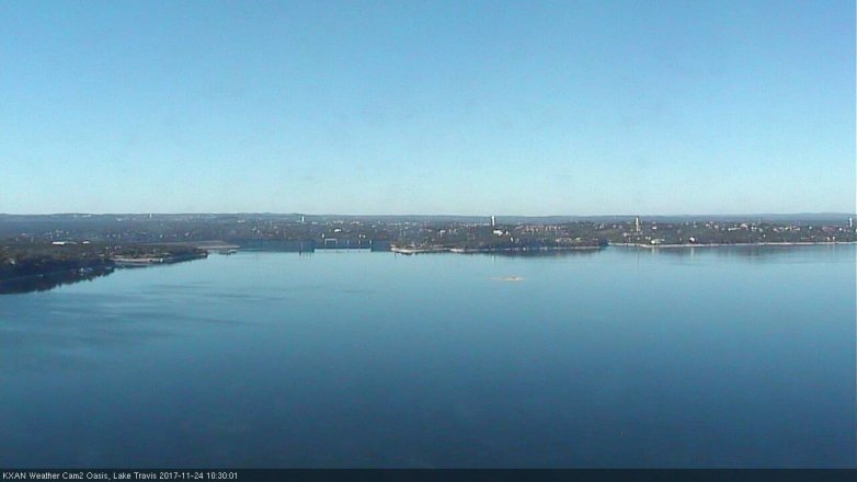 Lake Travis webcam, November 24, 2017 10:00 AM CT